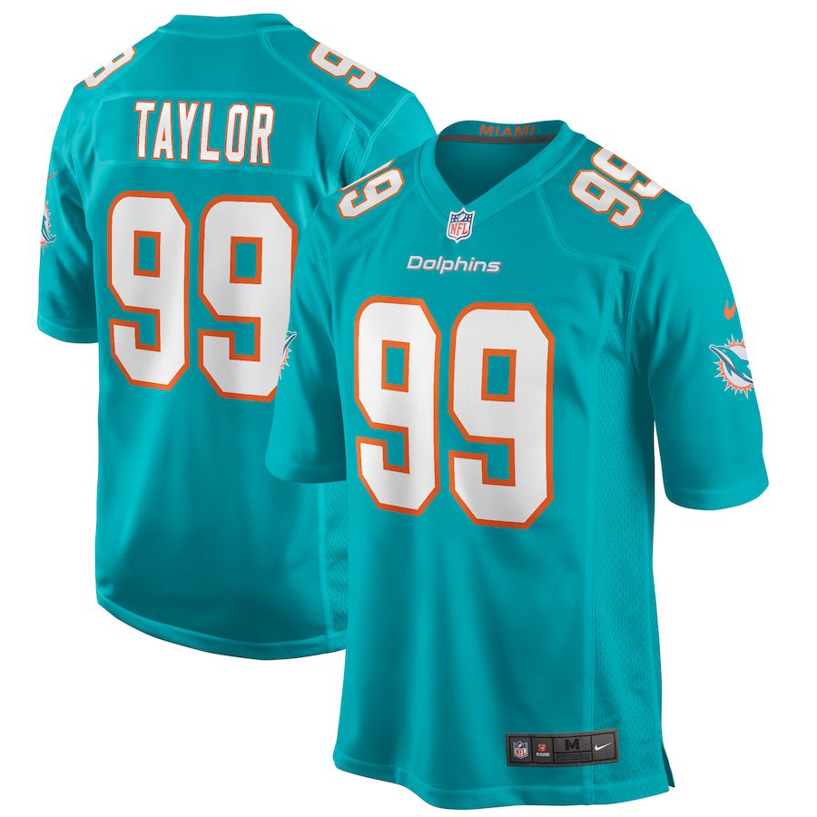 Men Miami Dolphins #99 Jason Taylor Nike Green Game Retired Player NFL Jersey